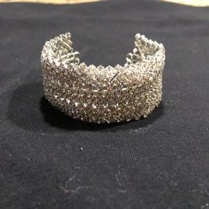 Sparkly silver jewel bracelet.